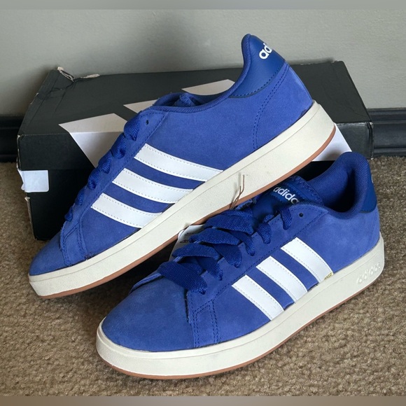 Adidas Royal Blue and White Grand Court Base 00s Sneakers Mens size 9 - Picture 9 of 11